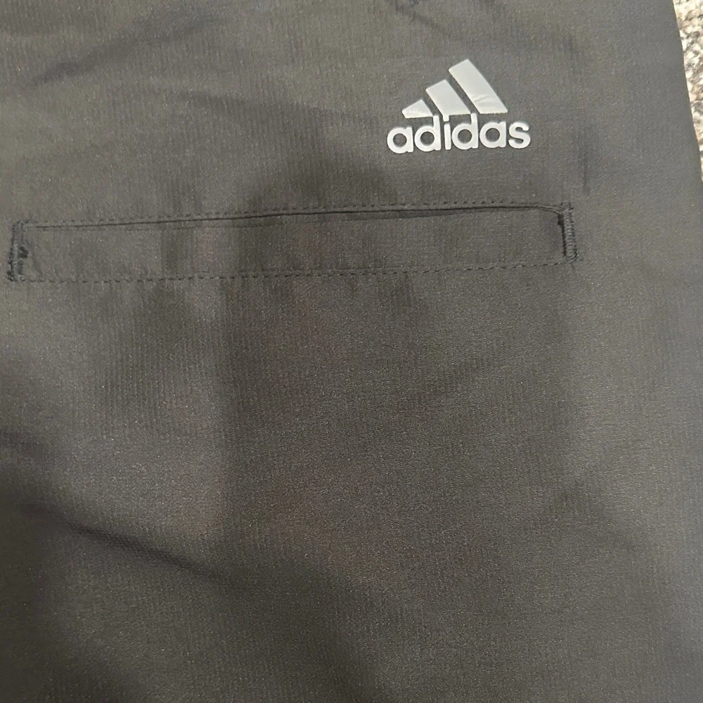 adidas Men's Classic Black Flat Front Shorts